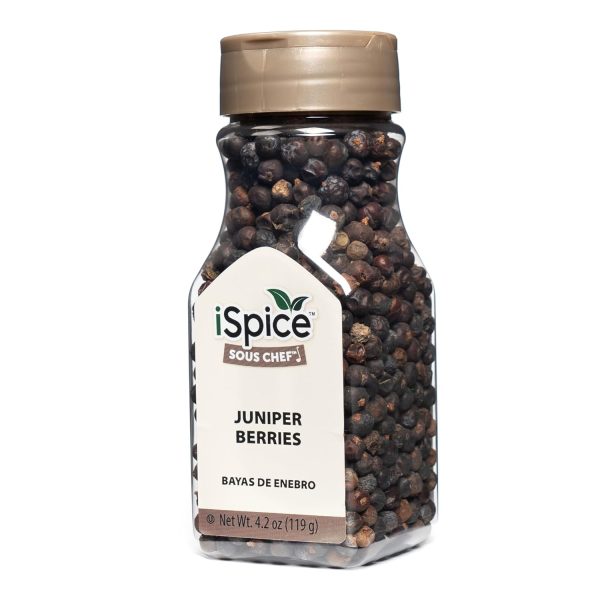 iSpice Pungent Whole Juniper Berries – 4.2 oz (119g) | Premium Flavor for Culinary & Wellness Uses