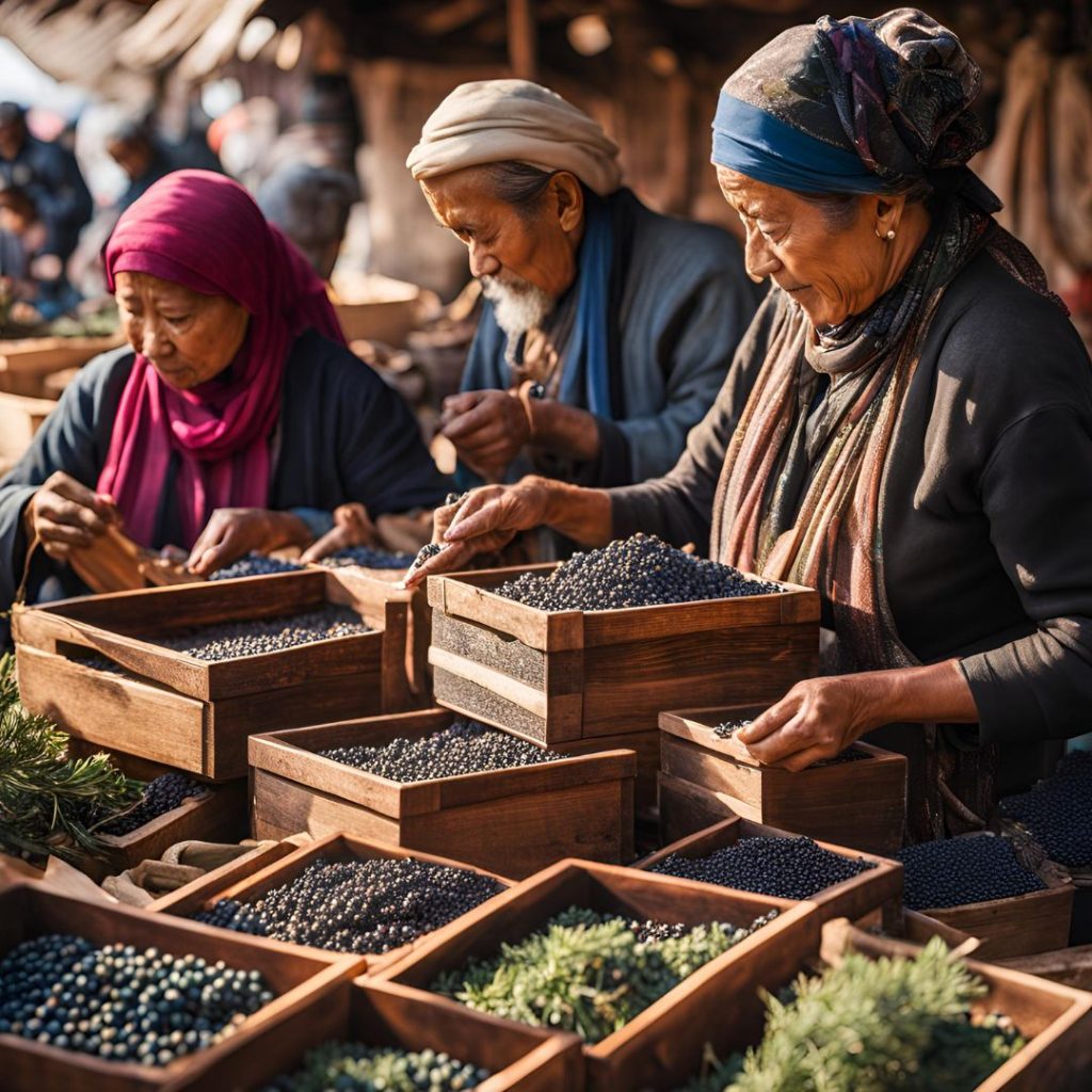 Fair trade juniper berry farming practices supporting local communities