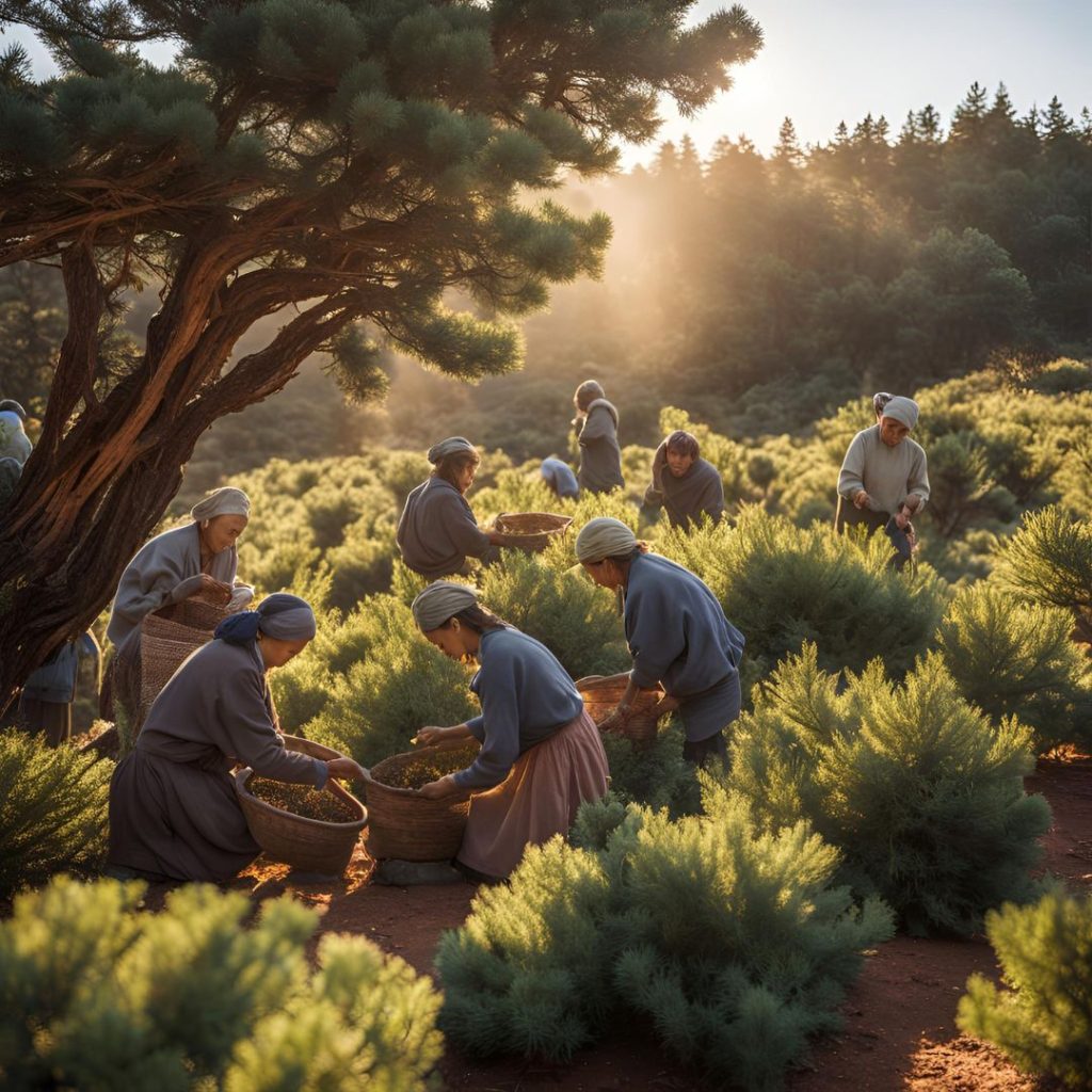 Dried Juniperus Drupacea (Turkish Juniper) berries for long-term culinary use