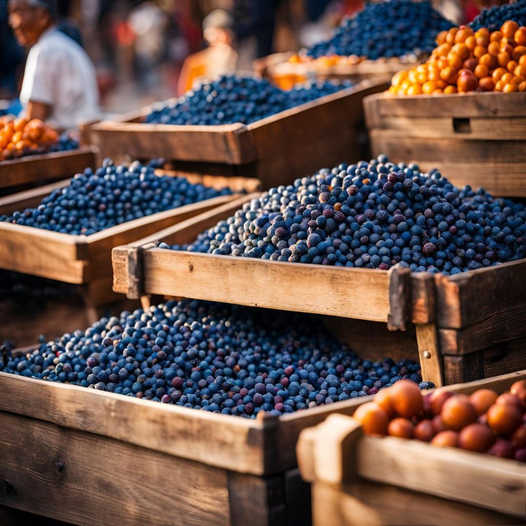 Juniperus Excelsa (Greek Juniper) berries used in premium gin production