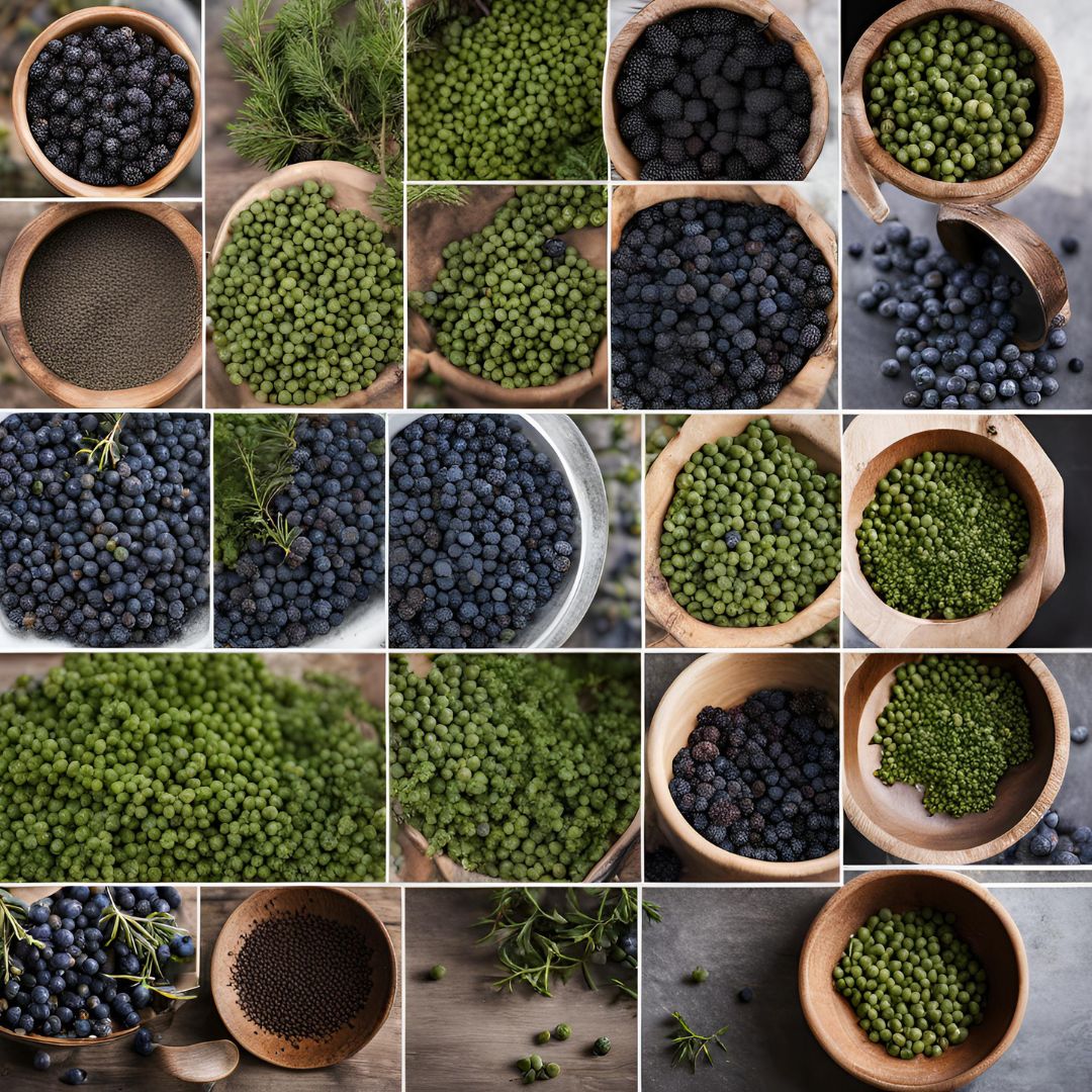 Juniper berries being packaged and prepared for global distribution