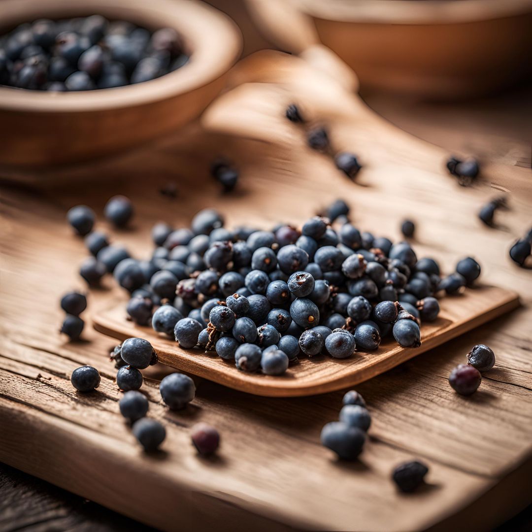 Juniper berries being packed and shipped for global distribution