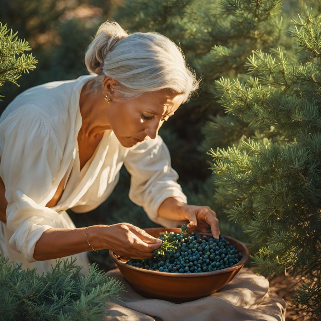 Juniperus Phoenicea (Phoenician Juniper) plant growing in its natural habitat