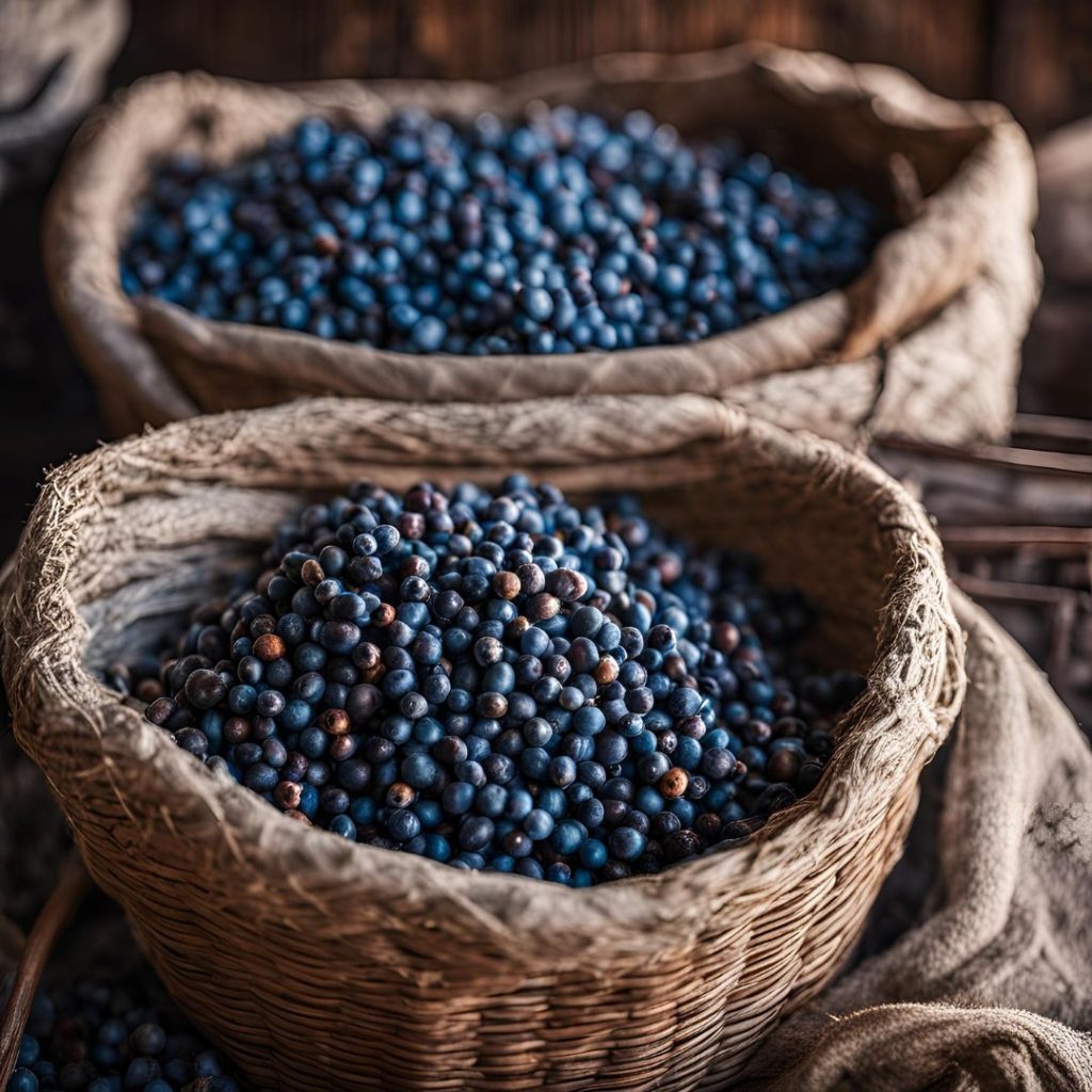 Juniperus Excelsa (Greek Juniper) berries used in traditional medicine