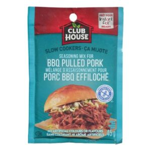 Pack of Club House BBQ Pulled Pork Seasoning Mix, 45g.