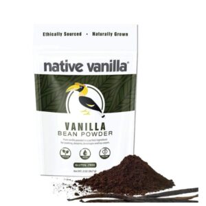 Pure Vanilla Bean Powder 2 oz jar for baking, cooking, and beverages