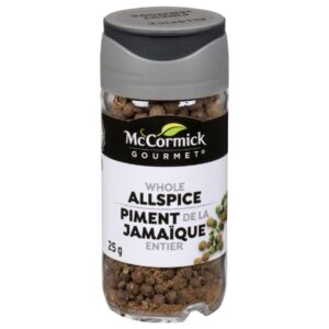 Front view of the Allspice Whole 25g package showing premium quality herbs and spices in a new bottle