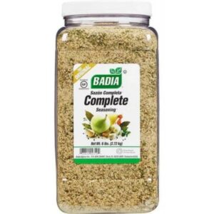 Badia Complete Seasoning 96 oz front view bottle