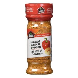 Club House Roasted Garlic & Peppers Blend 144g for cooking.