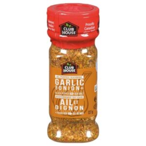 Garlic & Onion Seasoning Packaging with Black Pepper and Sea Salt, 127g