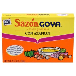 Goya Sazon Con Azafran Seasoning 3.52 oz box