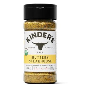 Jar of Kinder's Organic Buttery Steakhouse Rub, 3 oz.