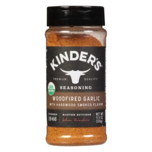 KINDERS Woodfired Garlic Rub 11.5 Oz | BBQ Seasoning for Grilling
