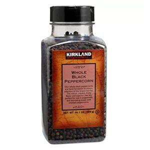 Kirkland Signature Whole Black Peppercorns, 14.1 oz - Premium quality, fresh, and aromatic seasoning.