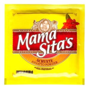 Three packs of Mama Sita's Annatto Powder, 10g each.