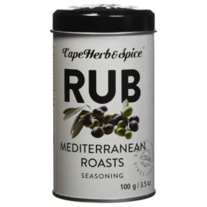 Mediterranean Roast Rub Packaging - No MSG, Non-GMO, Halal & Vegan