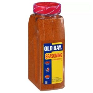 Front view of OLD BAY Seasoning 24oz container showcasing the iconic all-purpose spice blend for seafood, chicken, and more.