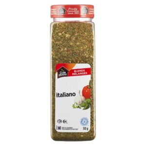 Front view of Quality Natural Italiano Seasoning – 510g (17.99oz) in premium packaging.