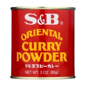 S&B Oriental Curry Powder 3 oz packaging with curry blend.
