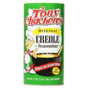 Twin pack of Tony Chachere's Original Creole Seasoning in 17 oz containers.