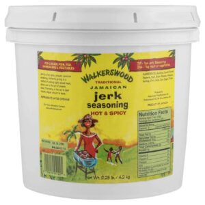 Walkerswood 9.25 lb jumbo can of hot & spicy Jamaican jerk seasoning.