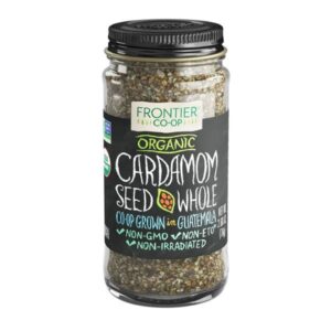 Frontier Organic Whole Cardamom Glass Bottle