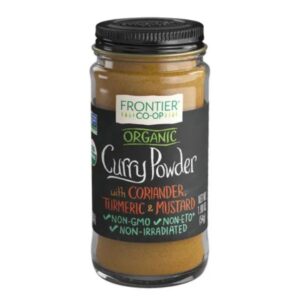 Frontier Co-op Organic Curry Powder 11-Spice Blend in Glass Bottle