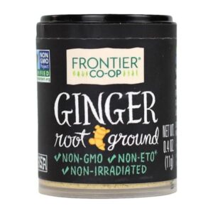 Organic Ground Ginger Root Powder in Packaging – Kosher, Non-Irradiated, Non-ETO