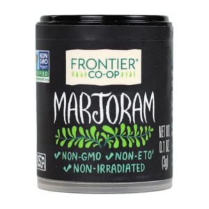 Frontier Co-op Marjoram - Kosher, Non-Irradiated, Cut & Sifted Herb in Packaging