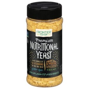 Frontier Co-op Premium Nutritional Yeast in recyclable jar