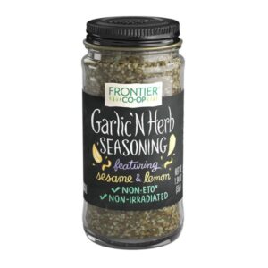 Garlic N Herb Seasoning Blend by Frontier Co-op - Kosher, Salt-Free, Non-Irradiated Spice Mix