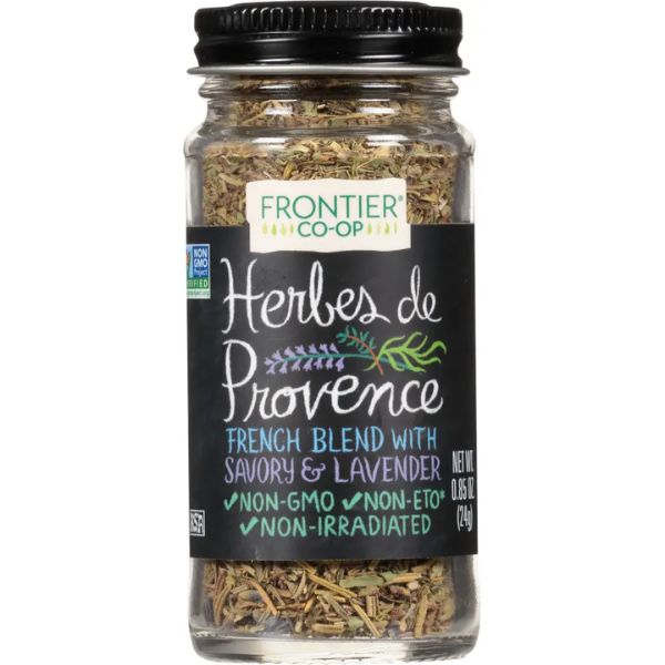 Frontier Co-op® Herbes de Provence Traditional French Herb Blend in Glass Bottle with Metal Cap