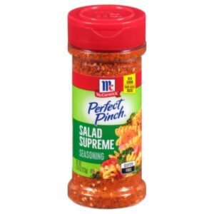 McCormick Perfect Pinch Salad Supreme Seasoning, 4.34 oz packaging