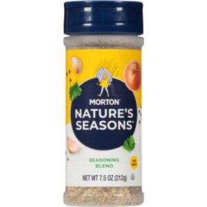 Morton Nature's Seasons No MSG Seasoning Blend, 7.5 Ounce, front view.