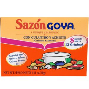 Goya Foods Sazón Seasoning with Coriander & Annatto - 1.41 Ounce package