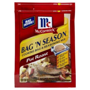 McCormick Bag 'n Season Pot Roast Mix in a 23g packet.