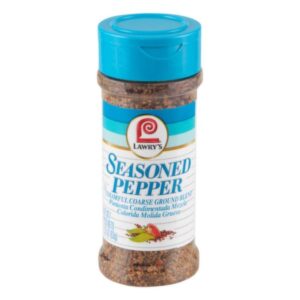 Lawry's Seasoned Pepper Blend in a 2.25 oz shaker.