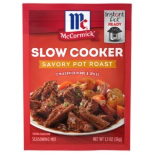 Front view of McCormick Slow Cookers Pot Roast Mix, 1.3 Oz.