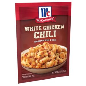 McCormick White Chicken Chili Seasoning Mix 1.25 oz front view