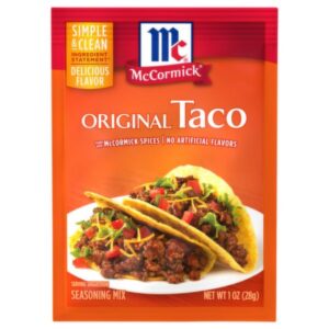 McCormick Original Taco Seasoning Mix 1 Ounce front packaging