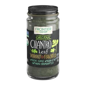 Organic Cilantro Cut & Sifted in Glass Bottle Packaging - 0.35Lb
