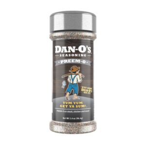 Dan-O's Preem-O™ All-Natural Steak Seasoning, 3.4 Oz Bottle