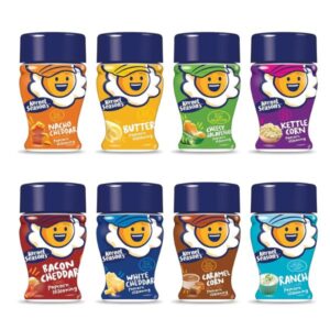 Kernel Season’s Popcorn Seasoning Mini Jars Variety Pack Front View – 8 Flavors