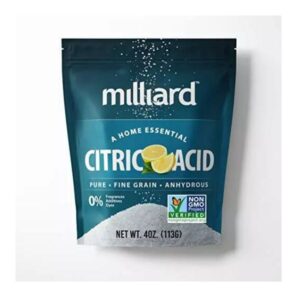 Milliard Citric Acid 4 oz Food Grade NON-GMO Packaging