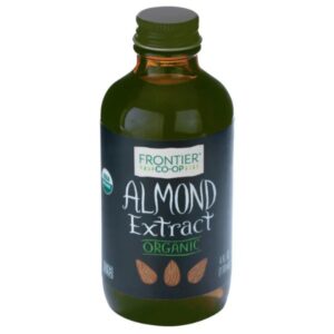Frontier® Organic Almond Extract Bottle – Natural Almond Flavor for Baking, 0.35lb