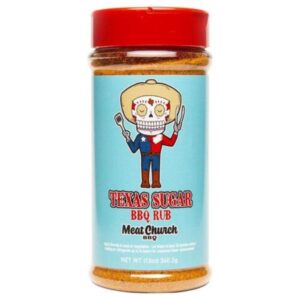 Meat Church BBQ Rub Texas Sugar 12 oz – Sweet & Savory BBQ Seasoning for Grilling, Smoking & Roasting