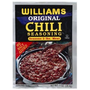 Williams Original Chili Seasoning Mix 1 Ounce – 24 Pack Case, Perfect for Homemade Chili