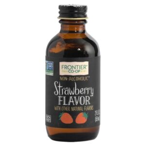 Frontier® Strawberry Flavor bottle – 0.95lb – Natural and sweet for smoothies, baked goods, and cakes.