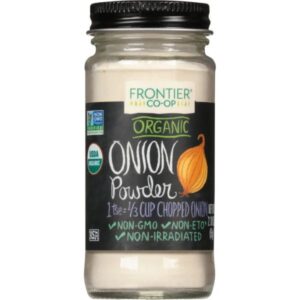 Frontier Co-op® Organic Onion Powder – 0.45 lb package front view