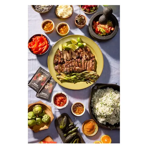 Spanglish Asadero Birria Seasoning used on tacos and grilled meat.